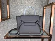 Celine Nano Belt Bag In Grained Calfskin Grey - 20x20x10cm - 1