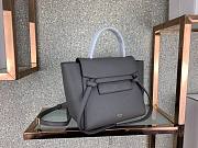 Celine Nano Belt Bag In Grained Calfskin Grey - 20x20x10cm - 2