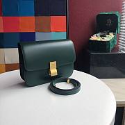 Celine Classic Bag In Box Calfskin Dark Green - 24x18x07cm - 6