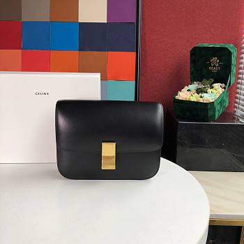 Celine Classic Bag In Box Calfskin Black - 24x18x7cm