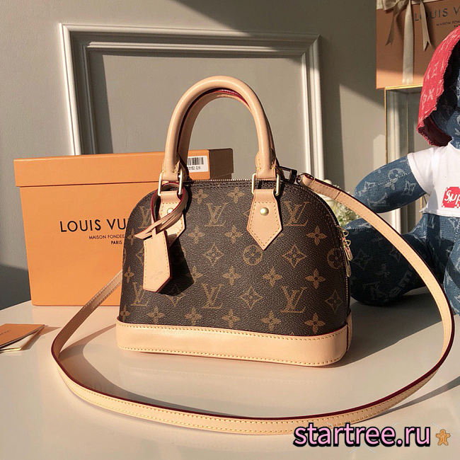 Louis Vuitton Material Monogram Alma BB- M53152 -25x19x12cm  - 1