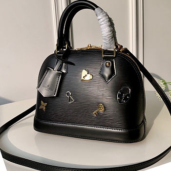 Louis Vuitton Alma BB Bag Love Lock- M52884 - 25x17.5x11.5cm