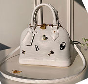 Louis Vuitton Alma BB Bag Love Lock White- M52884 - 25x17.5x11.5cm - 1