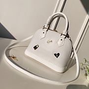 Louis Vuitton Alma BB Bag Love Lock White- M52884 - 25x17.5x11.5cm - 3