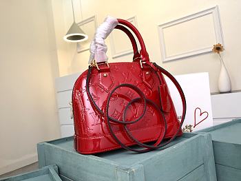 Louis Vuitton Alma PM Monogram Vernis Red- M91771 - 25x19x11cm