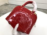 Louis Vuitton Alma PM Monogram Vernis Red- M91771 - 25x19x11cm - 4