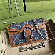 Gucci Dionysus Super Mini Bag Denim - 476432 - 16.5x10x4.5cm - 1