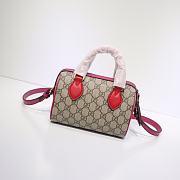 Gucci GG Supreme Pink - 432123 - 18.5 cm x 12 cm x 10 cm - 1