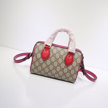 Gucci GG Supreme Pink - 432123 - 18.5 cm x 12 cm x 10 cm