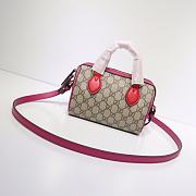 Gucci GG Supreme Pink - 432123 - 18.5 cm x 12 cm x 10 cm - 3