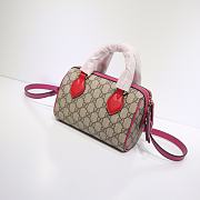 Gucci GG Supreme Pink - 432123 - 18.5 cm x 12 cm x 10 cm - 4