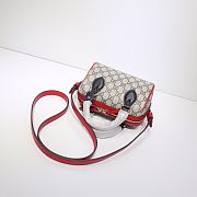 Gucci GG Supreme Red- 432123 - 18.5 cm x 12 cm x 10 cm - 4