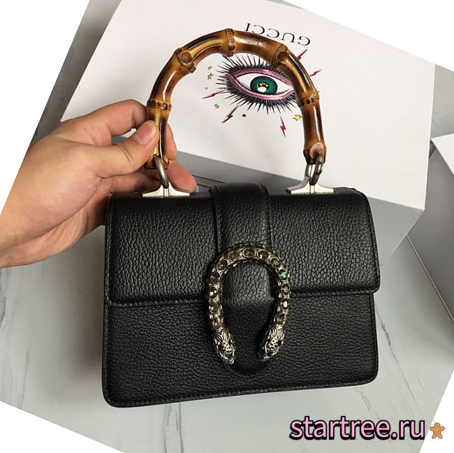 Gucci Dionysus Mini Top Handle Black Bag - 523367 - 20x14x11cm - 1