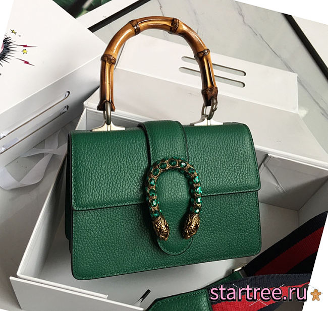 Gucci Dionysus Mini Top Handle Green Bag - 523367 - 20x14x11cm - 1