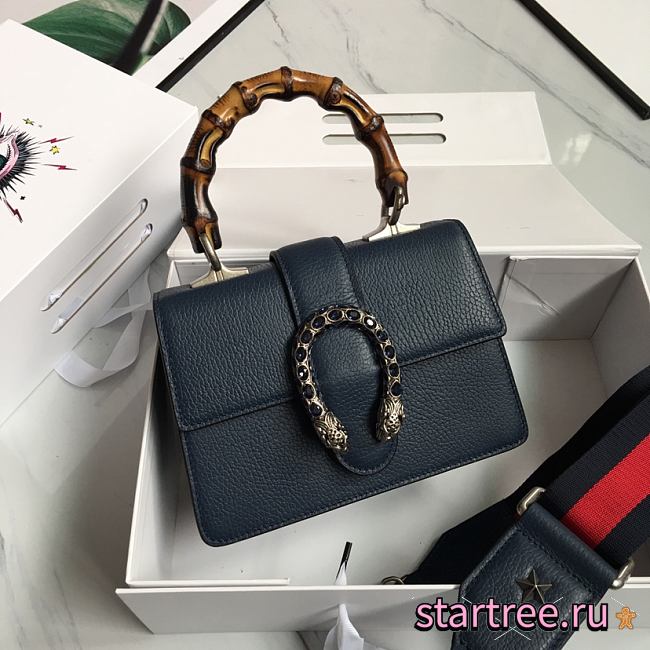 Gucci Dionysus Mini Top Handle Dark Blue Bag - 523367 - 20x14x11cm - 1