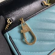 Gucci GG Marmont Mini Blue/Apricot Bag - 574969 - 16.5x10.2x5.1cm - 6