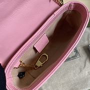 Gucci GG Marmont Mini Red/Pink Bag - 574969 - 16.5x10.2x5.1cm - 4