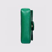 Gucci GG Marmont Mini Green Bag - 574969 - 16.5x10.2x5.1cm - 3