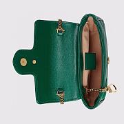 Gucci GG Marmont Mini Green Bag - 574969 - 16.5x10.2x5.1cm - 5