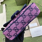 ‎Gucci GG Marmont Multicolour Pink/Blue - 476433 - 16.5x10.2x5.1cm - 3