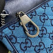 ‎Gucci GG Marmont Multicolour Light Blue/Blue - 476433 - 16.5x10.2x5.1cm - 5