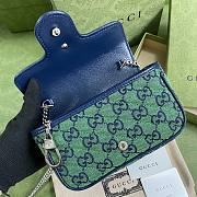 ‎Gucci GG Marmont Multicolour Green/Blue - 476433 - 16.5x10.2x5.1cm - 2