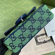 ‎Gucci GG Marmont Multicolour Green/Blue - 476433 - 16.5x10.2x5.1cm - 5