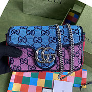 ‎Gucci GG Marmont Multicolour - 476433 - 16.5x10.2x5.1cm - 1