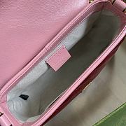 Gucci GG Marmont Mini Red/Pink Bag- 583571 - 21x15.5x8cm - 4