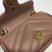  Gucci GG Marmont Chain Shoulder Mini Bag Dusty Pink - 575161 - 13x9x5cm - 3