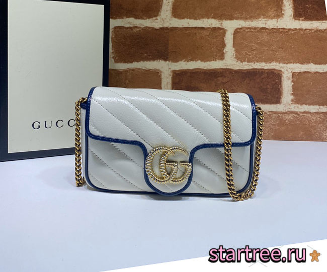 Gucci GG Marmont Super Mini Bag - 574969 - 16.5x10.2x5.1cm - 1