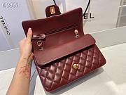 Chanel Classic Flap Chain Bag Red Wine - 25cm - 6