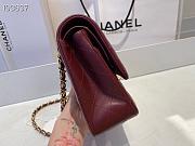 Chanel Classic Flap Chain Bag Red Wine - 25cm - 5