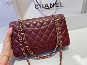 Chanel Classic Flap Chain Bag Red Wine - 25cm - 4