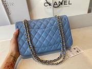 Chanel Classic Flap Chain Bag Blue - 25cm - 4