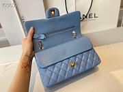 Chanel Classic Flap Chain Bag Blue - 25cm - 5