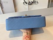 Chanel Classic Flap Chain Bag Blue - 25cm - 3