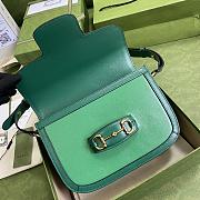 Gucci Horsebit 1955 Small Shoulder Bag Green- 602204 - 25x18x8cm - 2