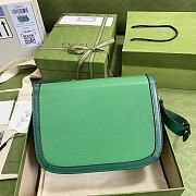 Gucci Horsebit 1955 Small Shoulder Bag Green- 602204 - 25x18x8cm - 4