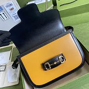 Gucci Horsebit 1955 Shoulder Bag Orange/White - 602204 - 25x18x8cm - 2