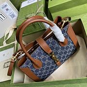 Gucci Jackie 1961 Medium Tote Bag Denim - 649016 - 30x24x12cm - 4