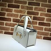 Gucci Horsebit 1955 Small Top Handle White Bag - 627323 - 27.5x17.5x11cm - 4