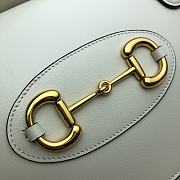 Gucci Horsebit 1955 Small Top Handle White Bag - 627323 - 27.5x17.5x11cm - 5