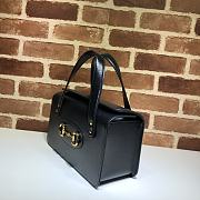 Gucci Horsebit 1955 Small Top Handle Black Bag - 627323 - 27.5x17.5x11cm - 4