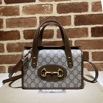 Gucci Horsebit 1955 Small Top Handle Bag - 627323 - 27.5x17.5x11cm