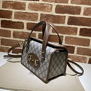 Gucci Horsebit 1955 Small Top Handle Bag - 627323 - 27.5x17.5x11cm - 6