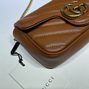 Gucci ‎GG Marmont Matelassé Super Mini Bag - 476433 - 16.5x10.2x5.1cm - 2