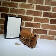 Gucci ‎GG Marmont Matelassé Super Mini Bag - 476433 - 16.5x10.2x5.1cm - 3