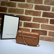 Gucci ‎GG Marmont Matelassé Super Mini Bag - 476433 - 16.5x10.2x5.1cm - 4