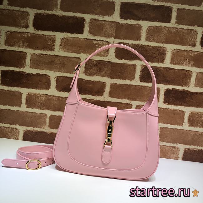 Gucci Jackie 1961 Small Shoulder Bag Pink - 636709 - 28x19x4.5cm - 1